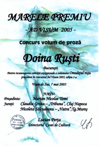 Premul Ad visum, pentru debut, 2005
